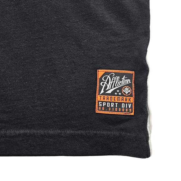 Affliction Shirt Men's XXL Short Sleeve Black Tactical Sport Camo Graphic Tee - Picture 5 of 12